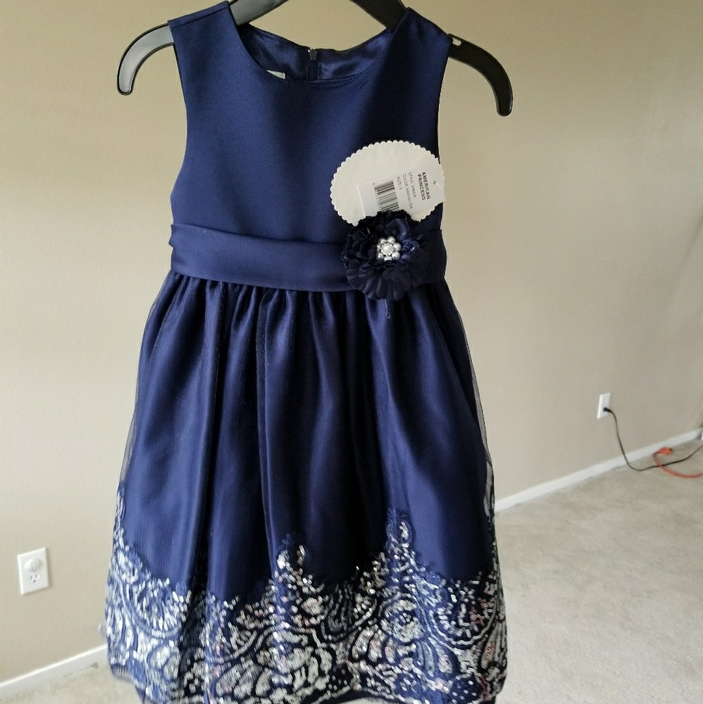 Navy blue dress, new with tags